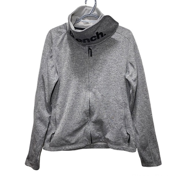 BENCH Grey Long Sleeves Athletic Jacket size US 12 - Picture 1 of 8